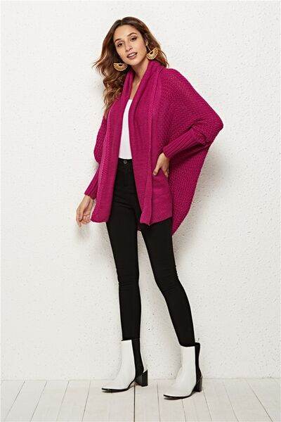 Angel Wings Open Front Batwing Sleeve Cardigan - Hovatok