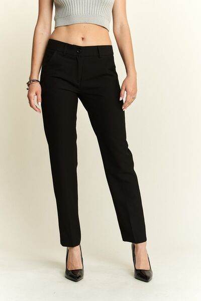 ADORA Zipper Skinny 2 Pockets Pants - Hovatok
