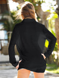 Pocketed Dropped Shoulder Cover Up - Hovatok
