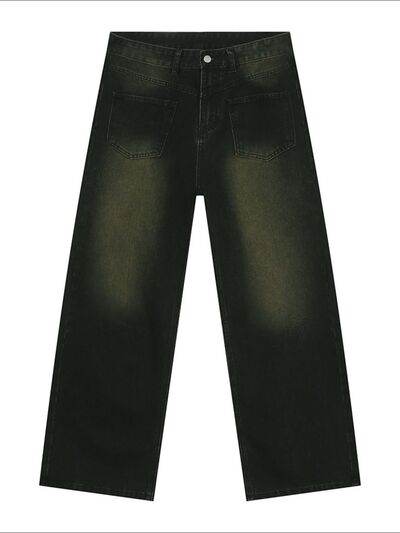 Men's Distressed Backward Jeans - Hovatok