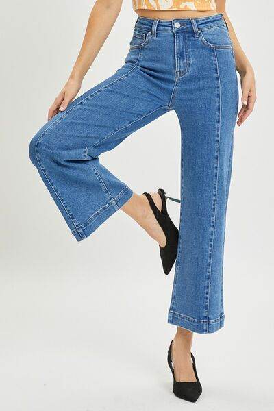 RISEN Full Size High Rise Wide Leg Jeans - Hovatok