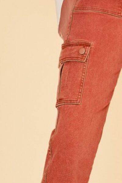 Annie Wear Straight Leg Jeans with Cargo Pockets - Hovatok