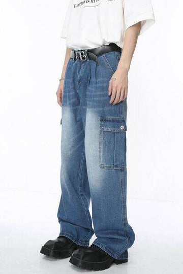 Baggy Jeans with Cargo Pockets - Hovatok