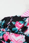 Mixed Print Tie-Back Two-Piece Swimsuit - Hovatok