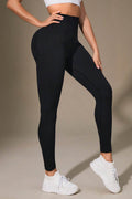 Wide Waistband Sports Leggings - Hovatok