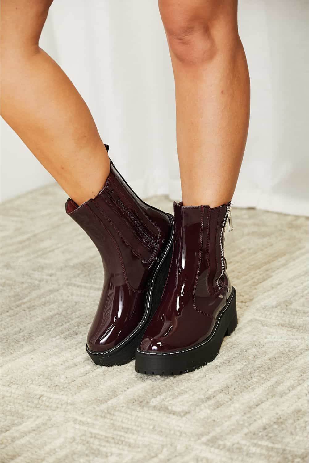 Forever Link Side Zip Platform Boots - Hovatok