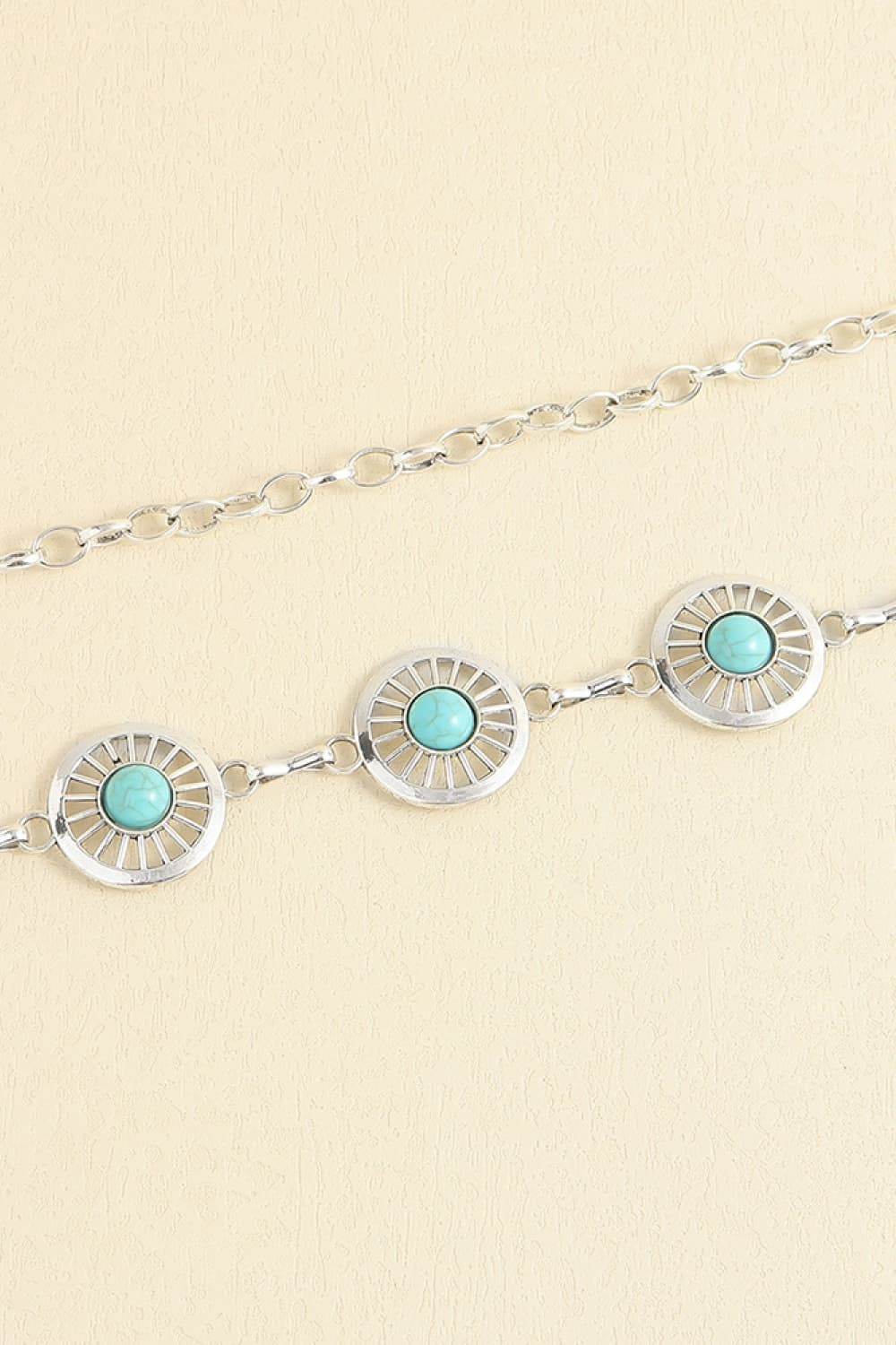 Vintage Turquoise Alloy Belt - Hovatok