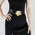 Flower Alloy Buckle Elastic Belt - Hovatok