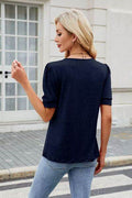 Round Neck Short Sleeve T-Shirt - Hovatok