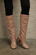 East Lion Corp Block Heel Knee High Boots - Hovatok