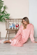 Double Take Full Size Pocketed Hooded Midi Lounge Dress - Hovatok