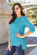 Basic Bae Full Size Round Neck Pocketed T-Shirt - Hovatok