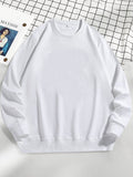Men's Plus Size Round Neck Sweatshir - Hovatok