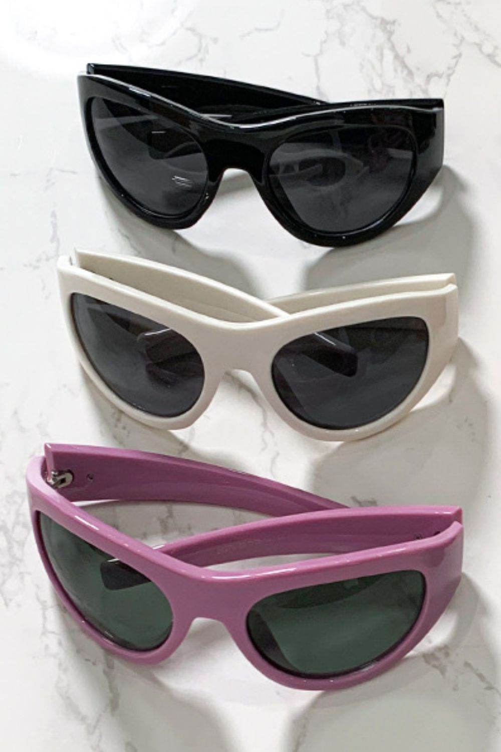 Polycarbonate Frame Cat-Eye Sunglasses - Hovatok