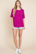 BOMBOM At The Fair Animal Textured Top - Hovatok