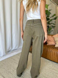 RFM Full Size High Rise Garment Dye Wide Leg Jeans - Hovatok