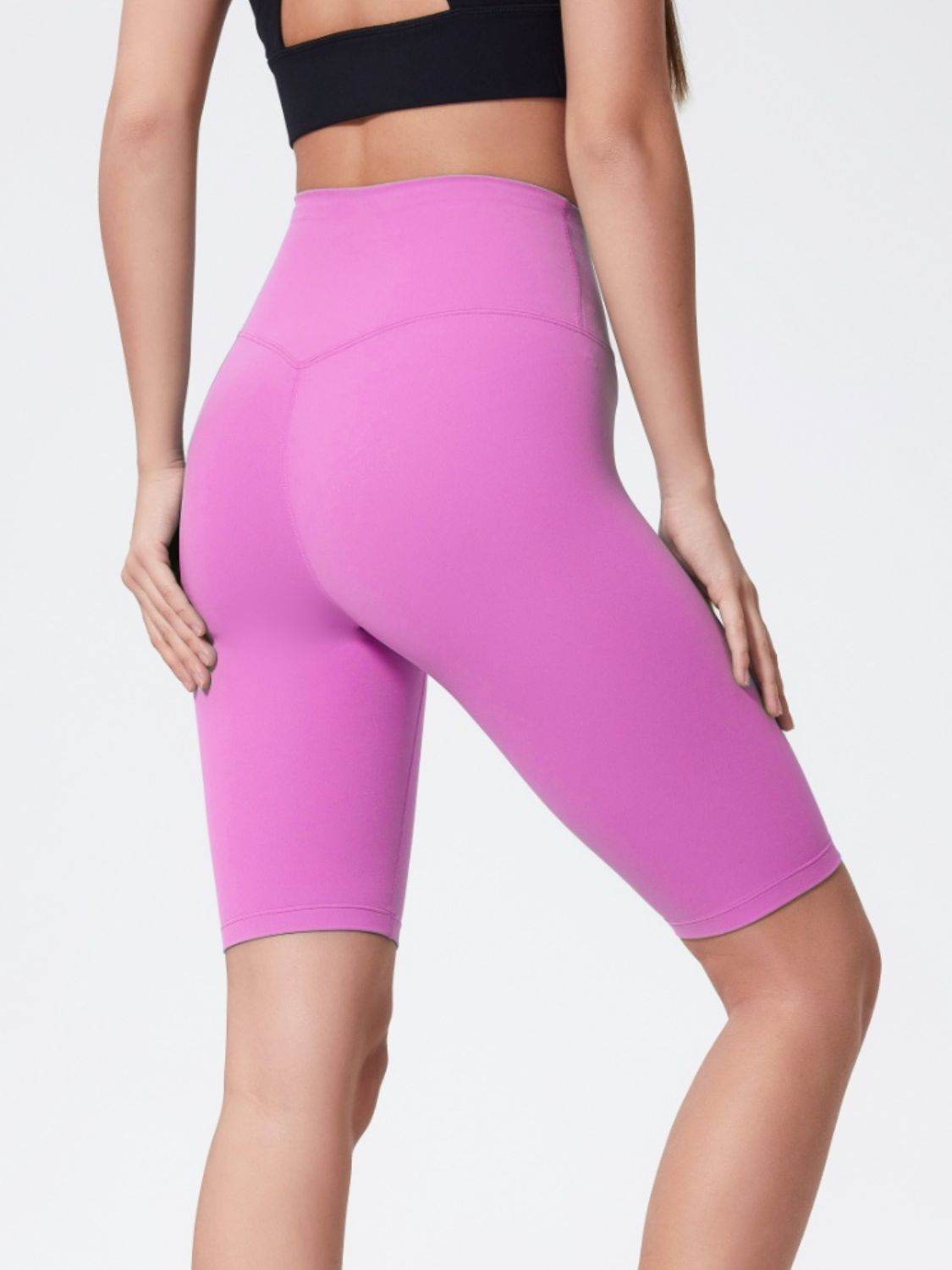 Millennia High Rise Wide Waistband Active Shorts - Hovatok
