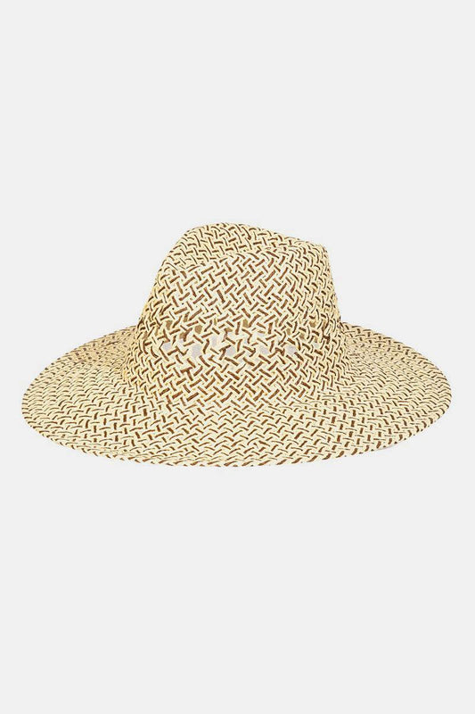 Fame Cutout Woven Straw Hat - Hovatok