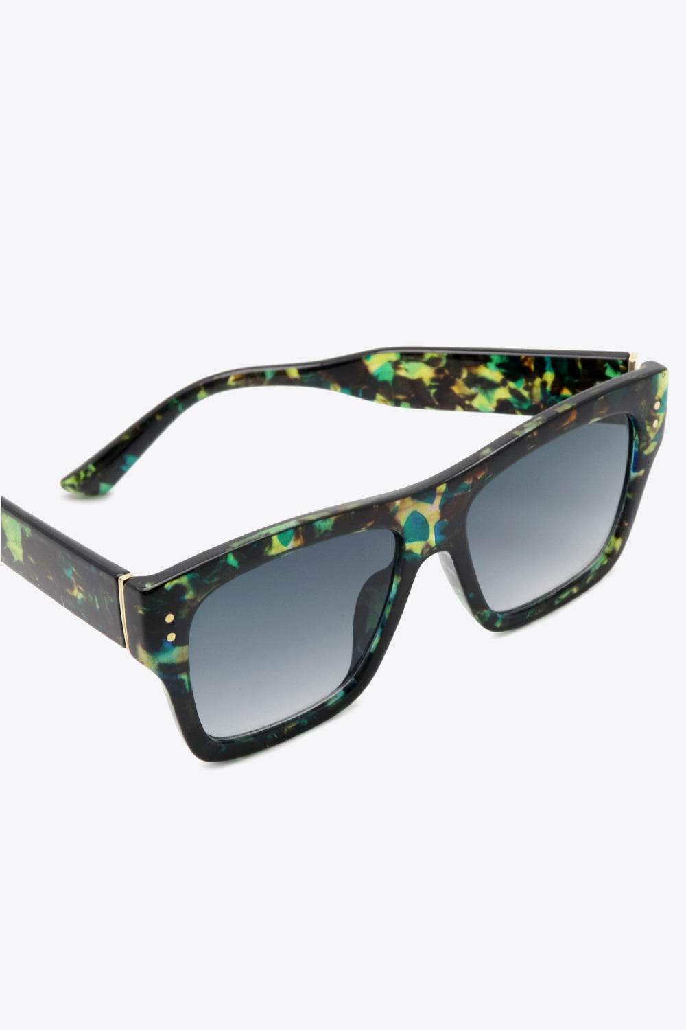 UV400 Patterned Polycarbonate Square Sunglasses - Hovatok