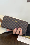 PU Leather Plaid Wallet - Hovatok