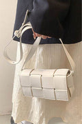 Zenana Vegan Leather Woven Crossbody Bag - Hovatok