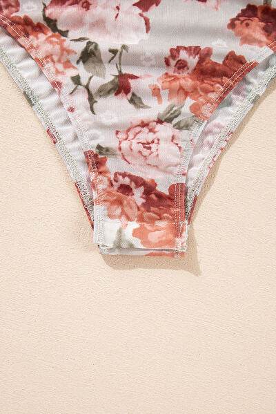 Floral Off-Shoulder Long Sleeve Bodysuit - Hovatok