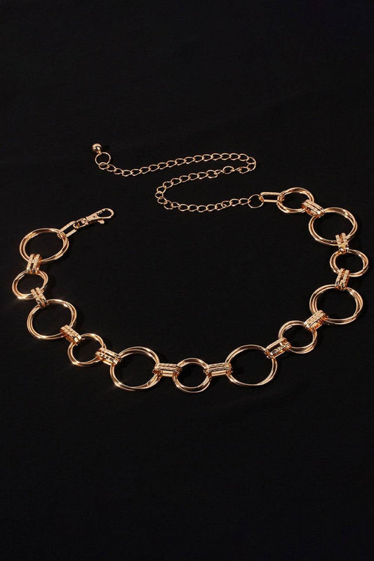 Alloy Chain Circle Shape Belt - Hovatok