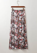 Floral Elastic Waist Maxi Skirt - Hovatok