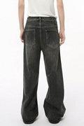 Wide Leg Men's Jeans with Pockets - Hovatok