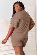 Basic Bae Full Size Soft Rayon Half Sleeve Top and Shorts Set - Hovatok