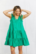 Hailey & Co Play Date Full Size Ruffle Dress - Hovatok