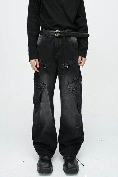 Baggy Jeans with Cargo Pockets - Hovatok