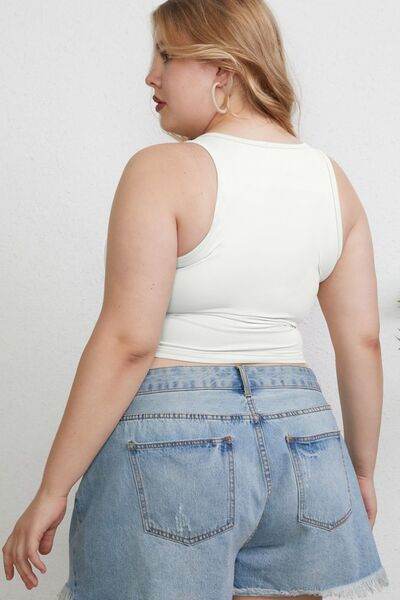 Basic Bae Full Size Round Neck Slim Tank - Hovatok