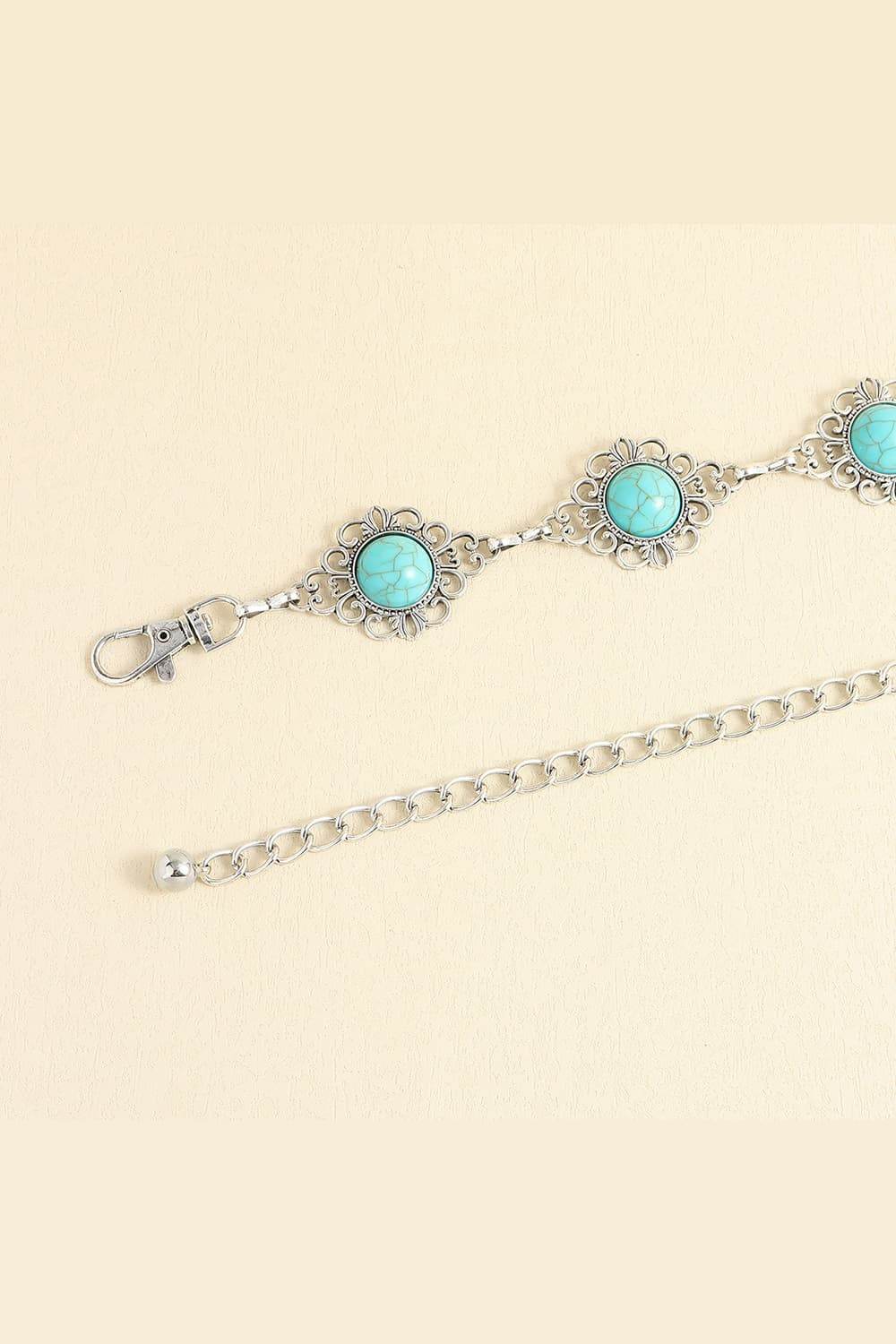 Vintage Turquoise Alloy Belt - Hovatok