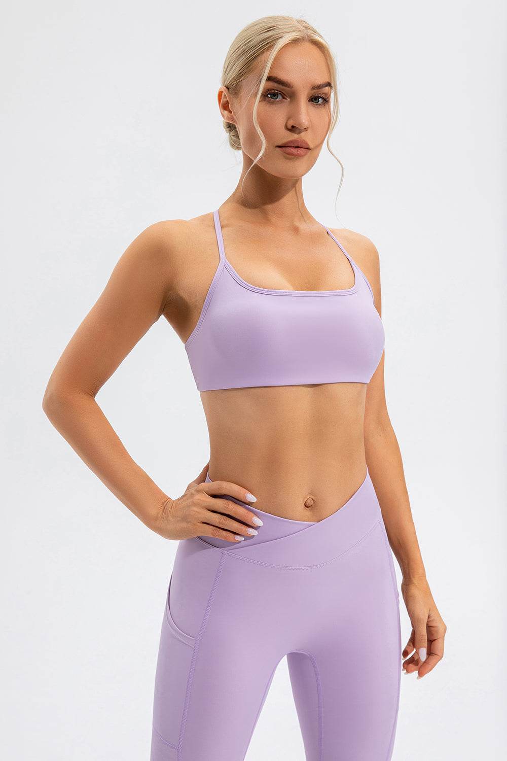 Crisscross Spaghetti Strap Active Cami - Hovatok