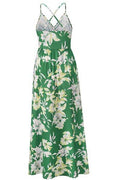 Crisscross Printed Surplice Cami Dress - Hovatok