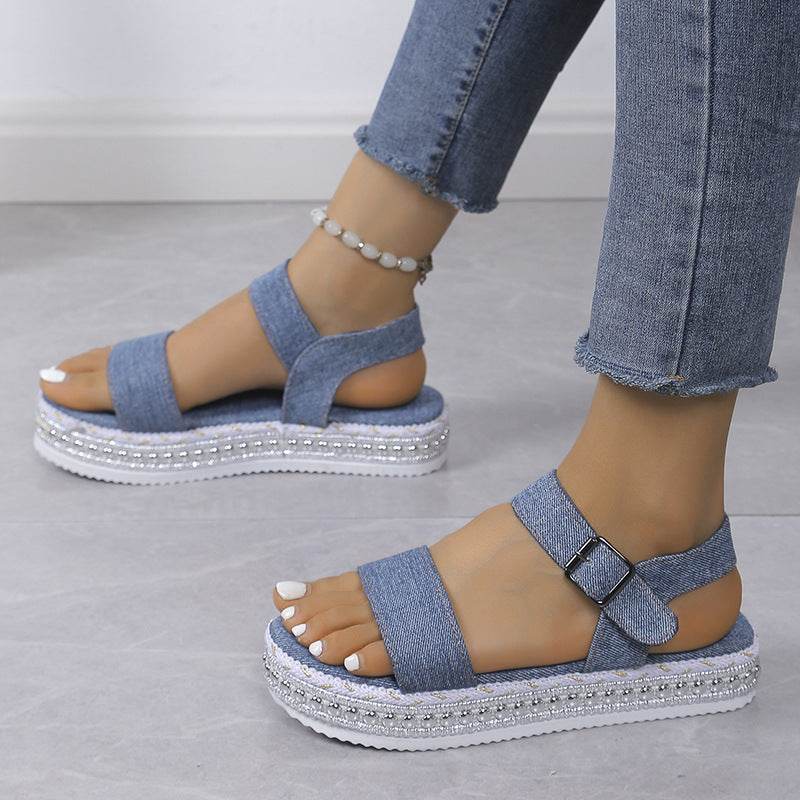 Braided Platform Sandals - Hovatok