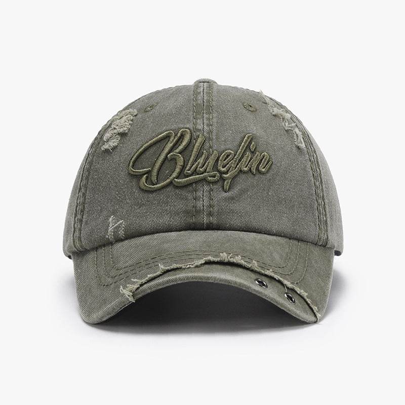 Embroidered Letter Cotton Baseball Cap - Hovatok