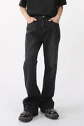 Casual Mid-Rise Elasticated Waistband Jeans - Hovatok