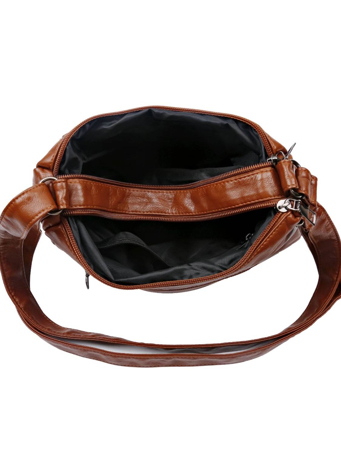 PU Leather Adjustable Strap Shoulder Bag - Hovatok