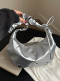 Butterfly Ruched Strap Shoulder Bag - Hovatok