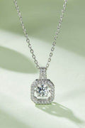 Adored Moissanite 925 Sterling Silver Necklace - Hovatok