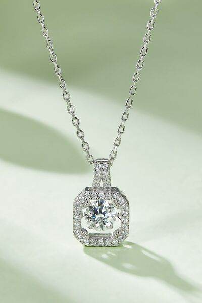 Adored Moissanite 925 Sterling Silver Necklace - Hovatok