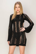 HYFVE Backless Cover Up Mini Dress - Hovatok