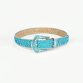 Rhinestone PU Leather Belt - Hovatok