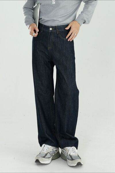 Mid Rise Jeans with Pockets - Hovatok