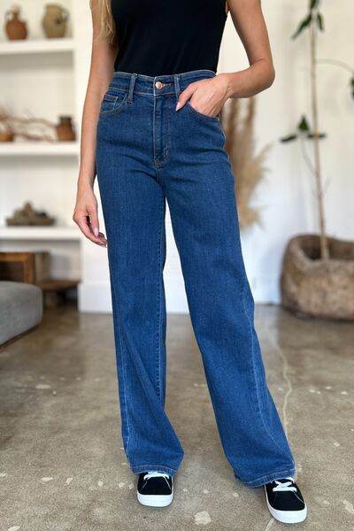 Judy Blue Full Size High Rise Straight Jeans - Hovatok