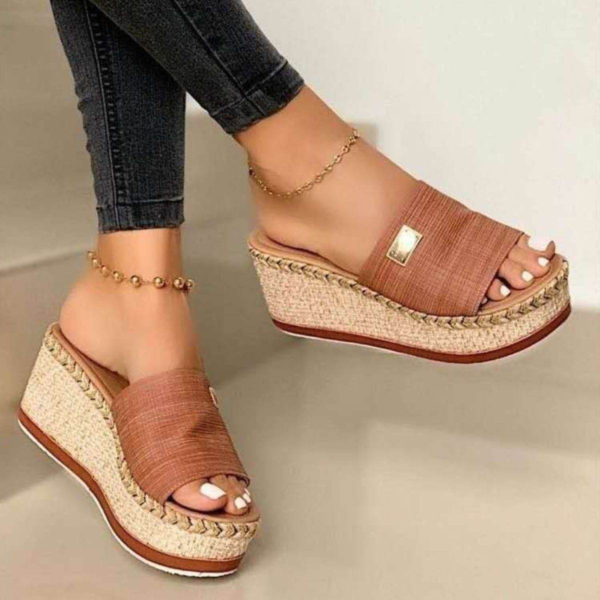 PU Leather Open Toe Sandals - Hovatok