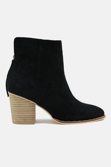 Beast Fashion Suede Point Toe Ankle Booties - Hovatok
