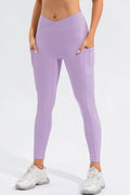 High Waist Active Leggings with Pockets - Hovatok